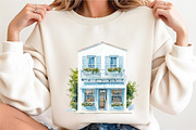 Watercolor Coastal Cafe Clipart, a Seasonal Illustration by designcity5 (Thumbnail 5 of 5)