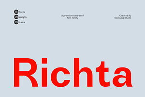Richta – Premium Sans Serif Family