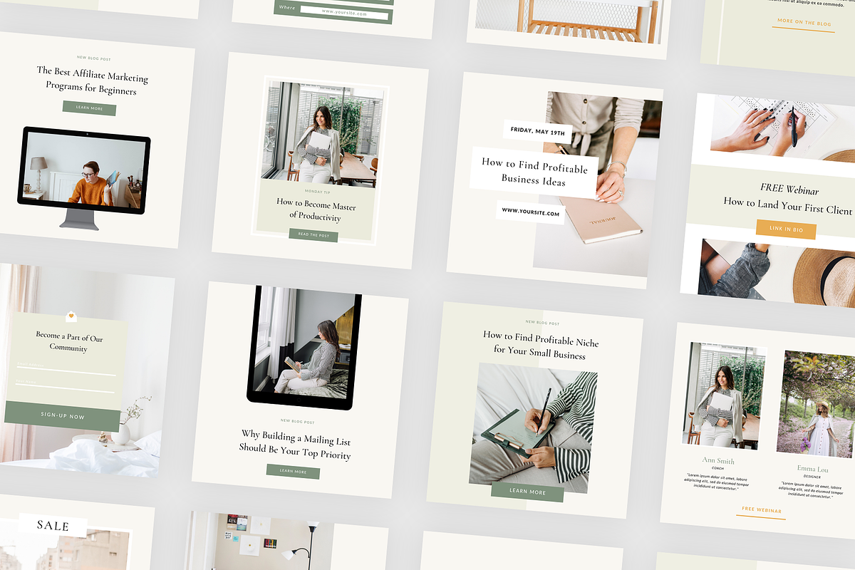 Instagram Pack for Infopreneurs, a Social Media Template by Ralony (Photo 3 of 8)