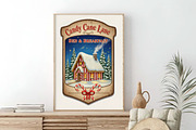 Retro Christmas Quotes Labels Bundle, an Illustration by SinaCreation (Thumbnail 5 of 7)