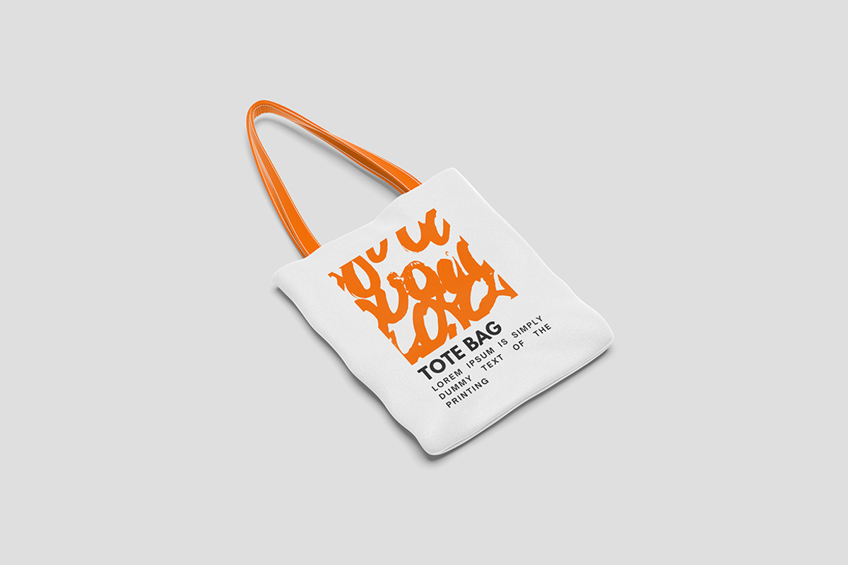 Tote Bag Mockup, a Merchandise Mockup by Pikachudesign (Photo 2 of 5)
