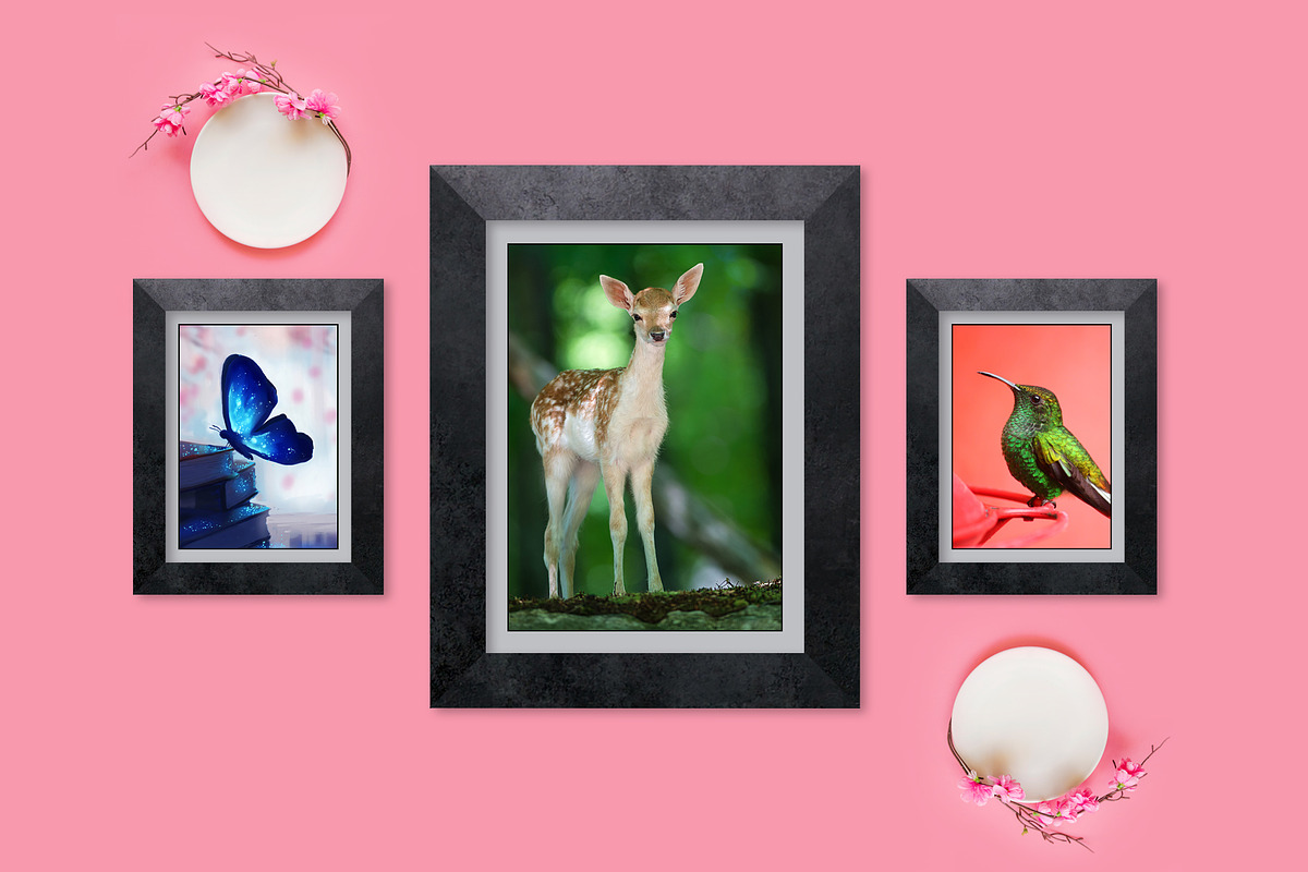 Wall Photo Mockups, a Print Template by Graphic_Art (Photo 4 of 7)