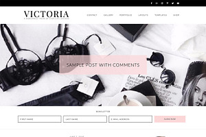 Victoria Feminine Wordpress Theme