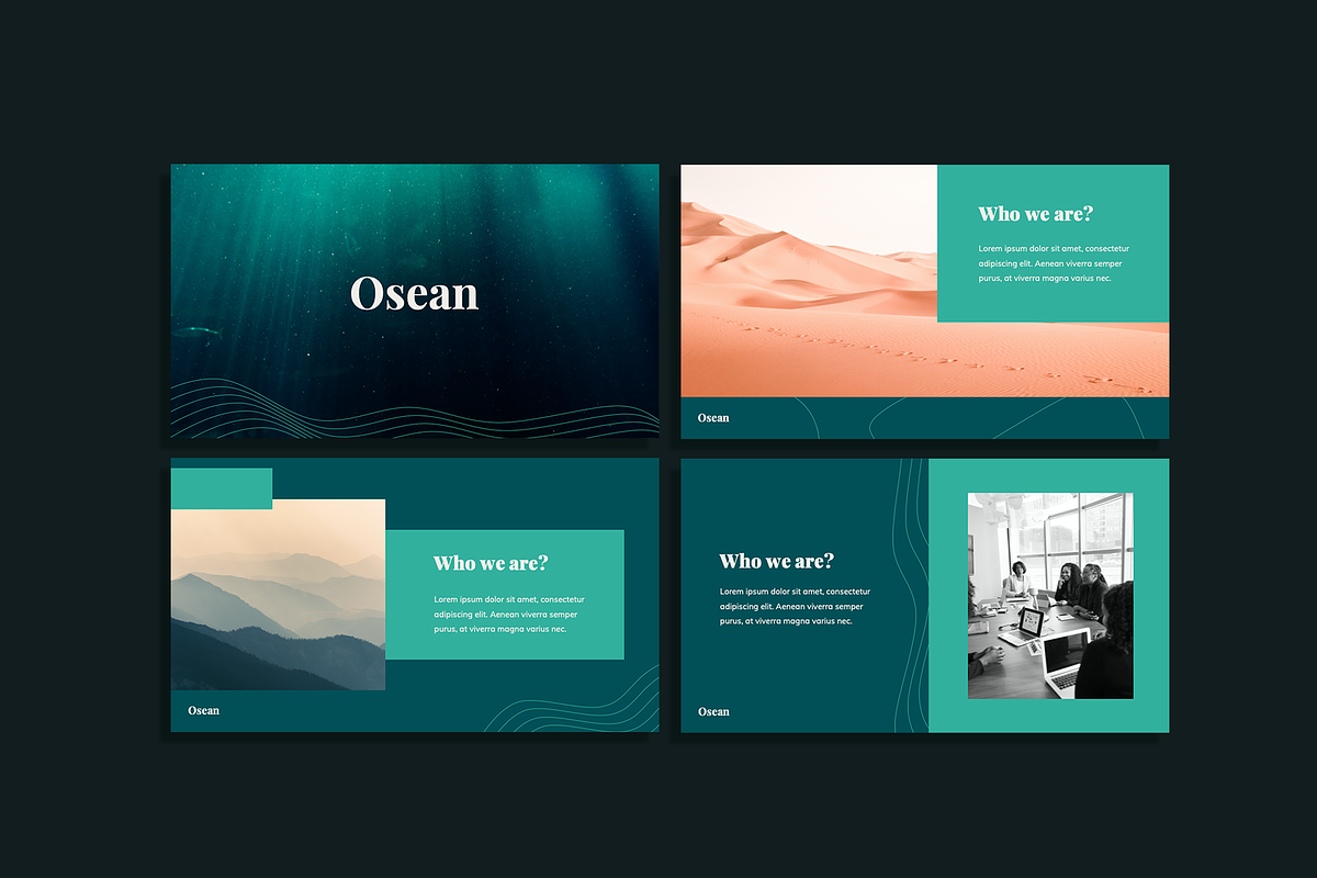 Osean - Powerpoint Template, a Presentation Template by Pixelz Studio (Photo 2 of 10)