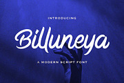 Billuneya - Modern Script Font, a Script Font by fluffstudio (Thumbnail 2 of 10)