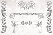 Vintage Baroque Borders & Designs, a Decorative Illustration by AW Studios (Thumbnail 10 of 11)