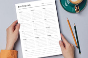 Canva Birthday Planner, a Stationery Template by DesignDevisers (Thumbnail 4 of 9)