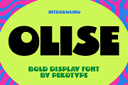 Olise - Bold Thick Display Logo Font, a Font by Pekotype (Thumbnail 1 of 15)
