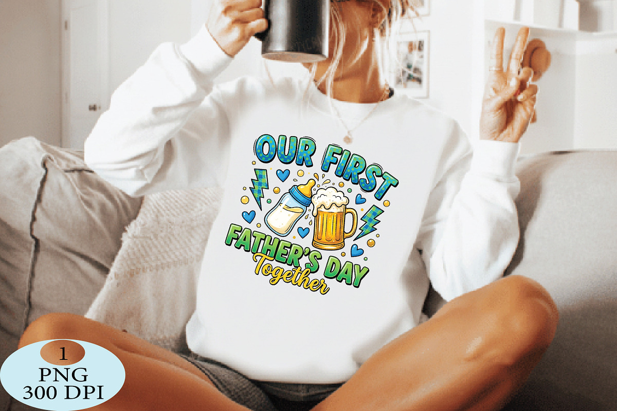 Our first father's day together PNG, a Seasonal Illustration by Daily.Designs (Photo 4 of 4)