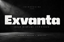 Exvanta – Bold Display Typeface
