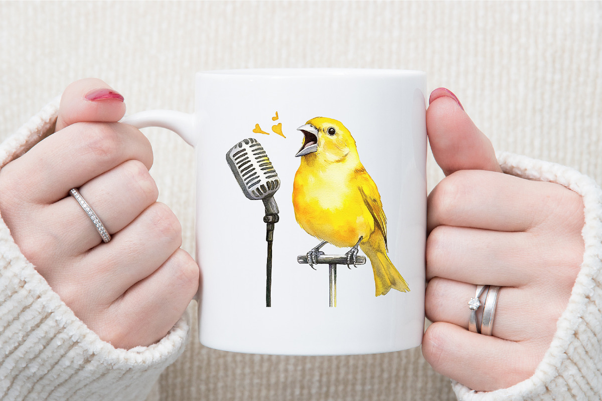 Watercolor Cute Funny Birds Clipart, an Illustration by Sublimation Artist (Photo 5 of 6)