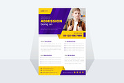 Admission Flyer Design, a Flyer Template by MxVect Stock (Thumbnail 2 of 3)