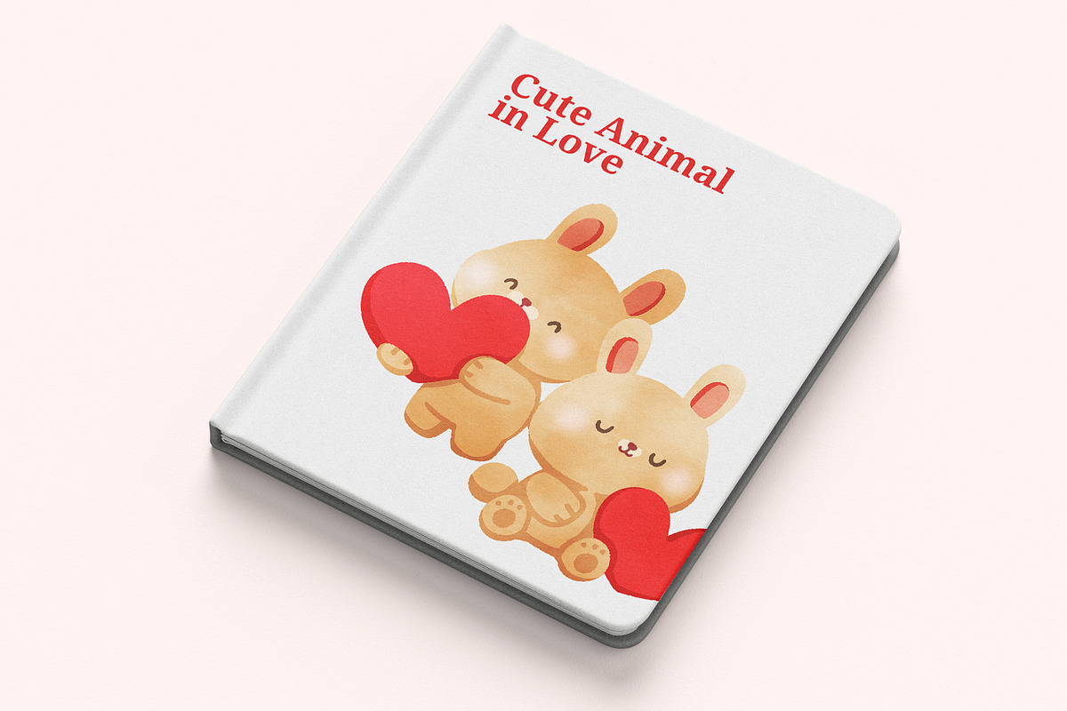 Cute Animal in Love Digital Painting, an Animal Illustration by CreativeValuation (Photo 11 of 12)