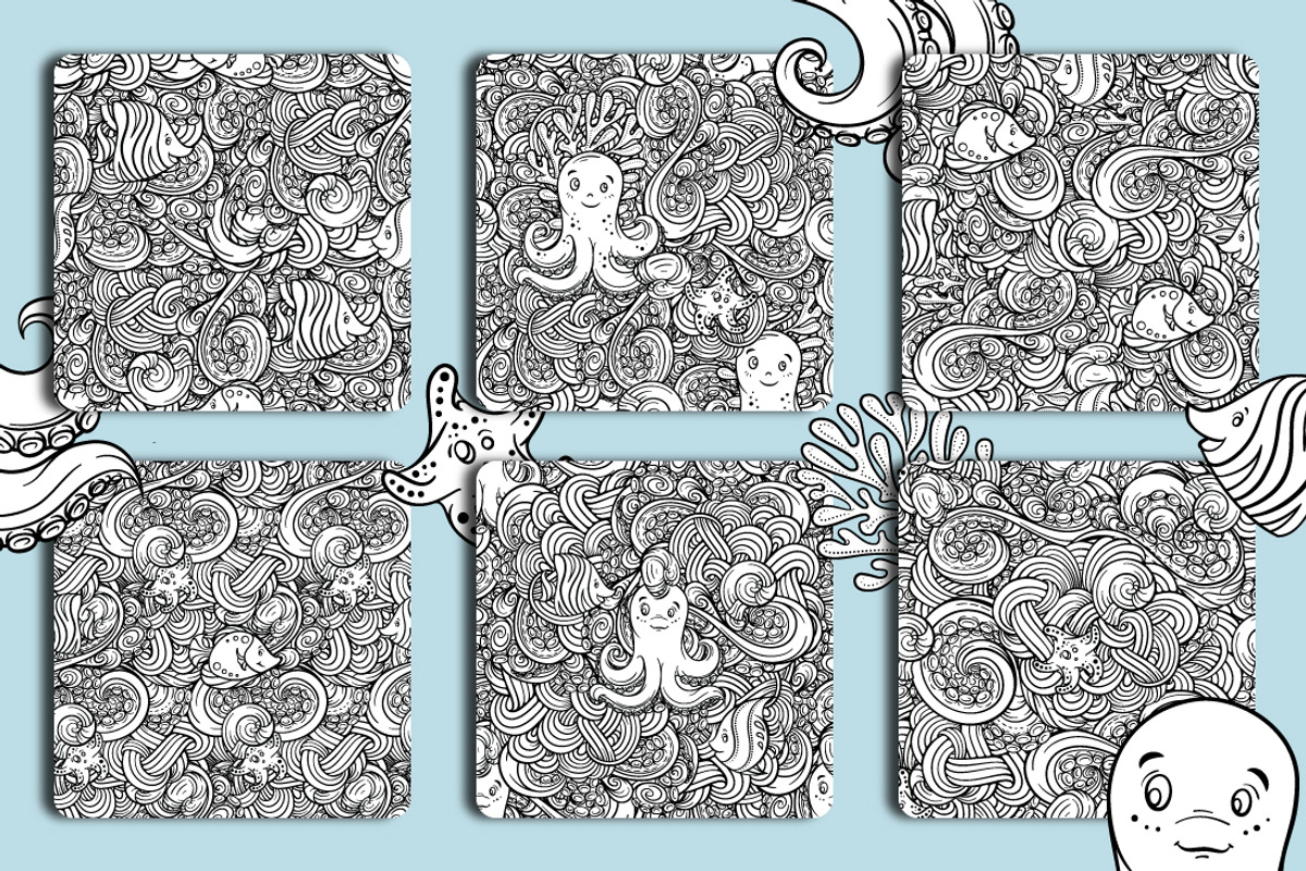 Undewater cute patterns, a Pattern Graphic by Graphic Magic (Photo 2 of 3)