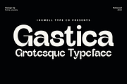 Gastica - Grostesque Typeface, a Sans Serif Font by InkwellTypeCo (Thumbnail 1 of 12)