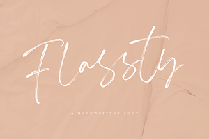 Flassty - Handwritten Font