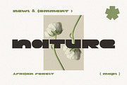 Wide Plump Stylish Stencil Font, a Font by kaer_shop (Thumbnail 3 of 6)