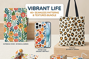 100+ Vibrant Pattern Texture Bundle, a Texture Graphic by Design_Planet (Thumbnail 4 of 16)