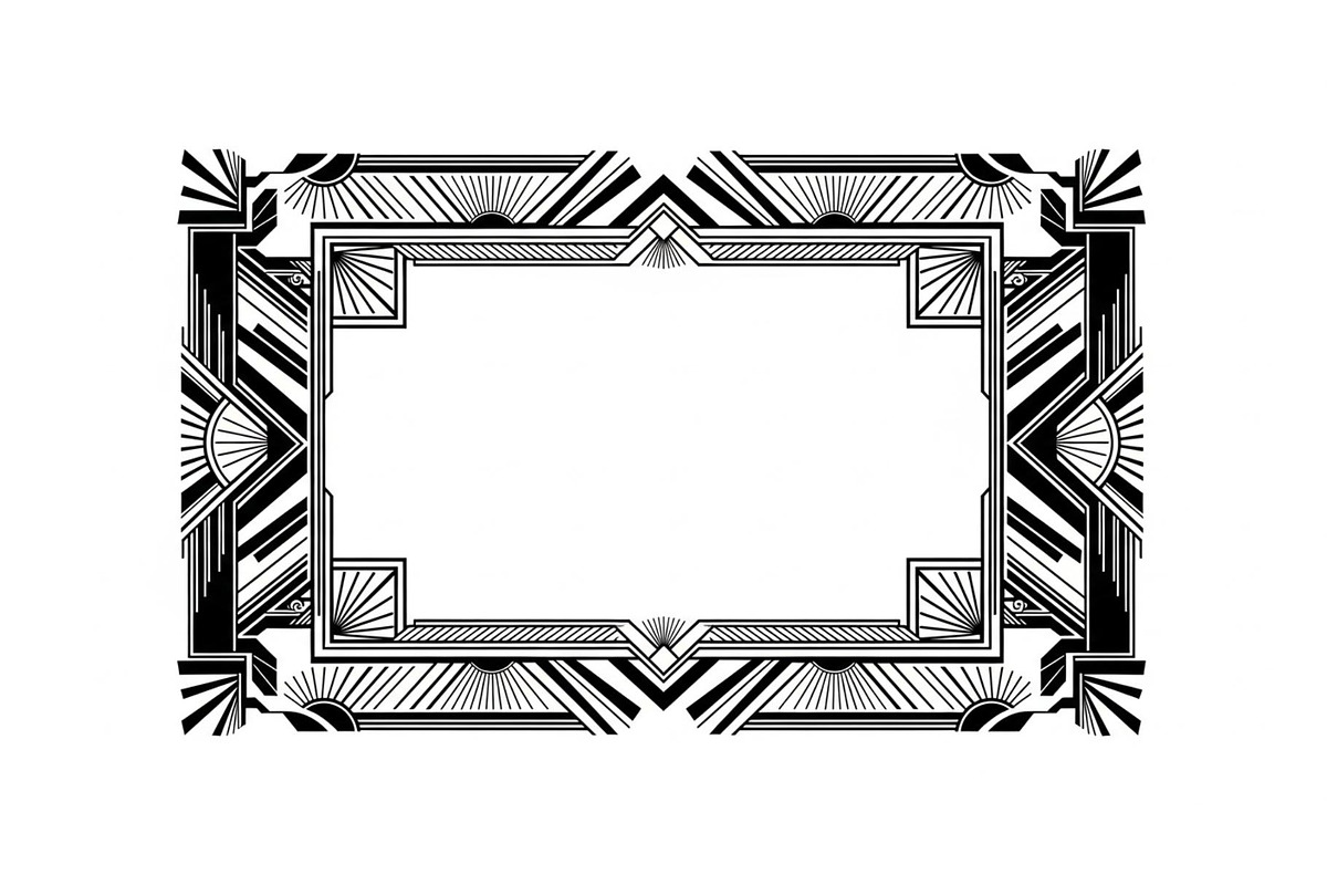 Art Deco Frame SVG Bundle, an Illustration by Gaye Art (Photo 23 of 31)