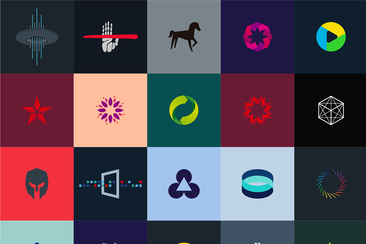 100 Logotypes & symbols bundle, a Branding & Logo Template by Srg®
