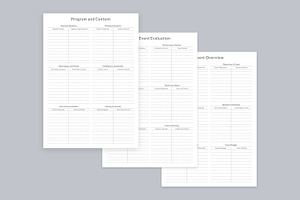 Event Planner Pages Set V-15