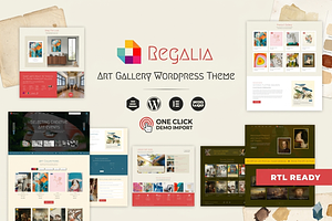 Regalia - Artist, Art Gallery Theme, a WordPress Template by ThemesRain