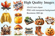 Retro Autumn Sublimation Clipart, an Illustration by Craft Nest (Thumbnail 2 of 6)