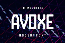 Avoxe - Technology Display Font