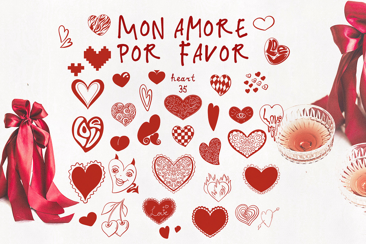 Mon Amore Por Favor. Hand draw art, an Object Graphic by ma_i_vi (Photo 12 of 12)