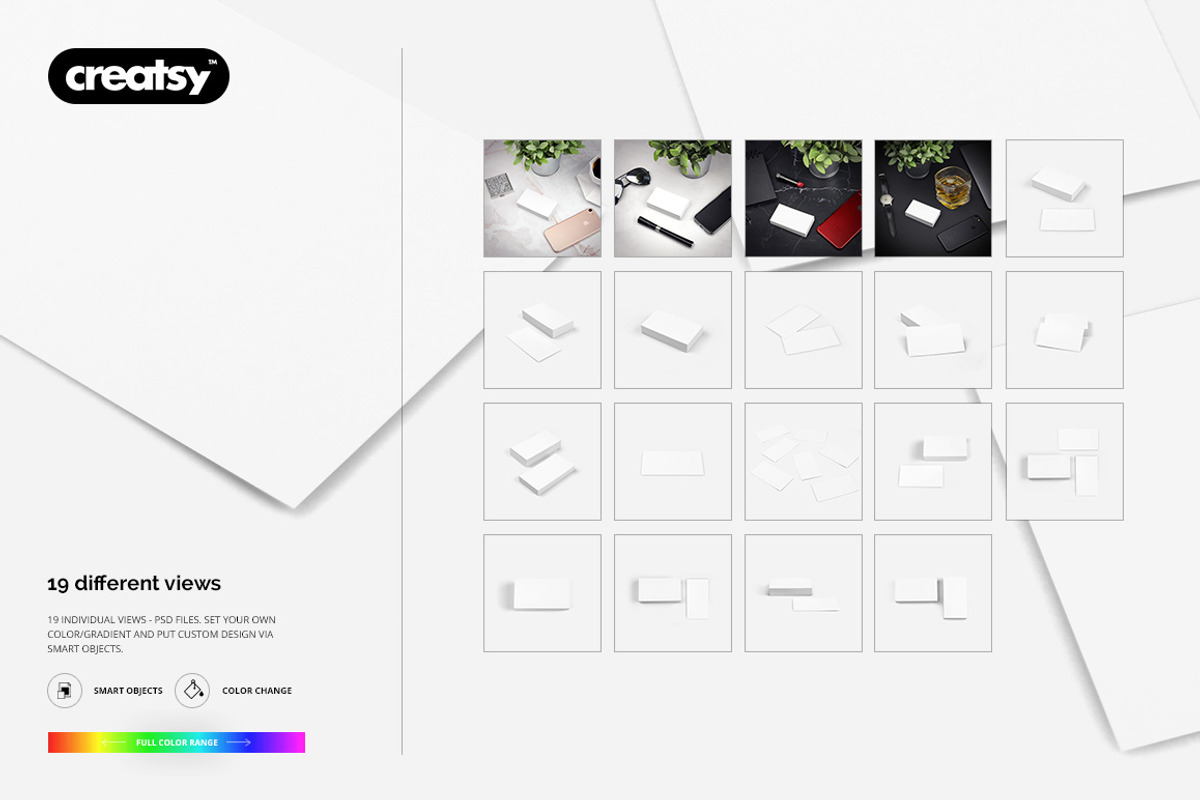 Business Cards Mockup Set, a Print Template by creatsy4 (Photo 10 of 11)