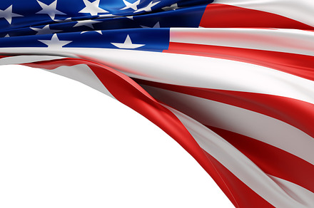 USA or American flag banner design