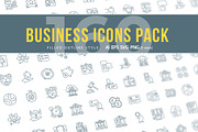 Business Outline Icons, an Outline Icon by Kalash (Thumbnail 1 of 7)