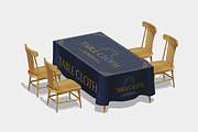 Table Cloth Mockup, a Merchandise Mockup by Unerispace (Thumbnail 4 of 5)