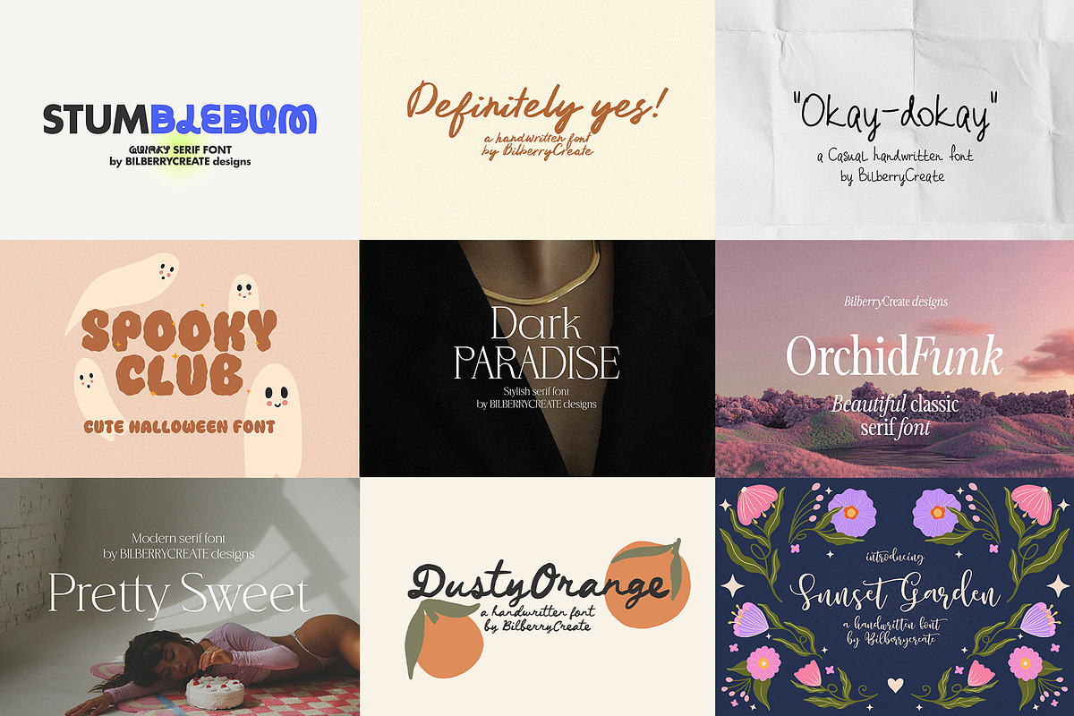 Modern font bundle 99% off!, a Serif Font by BilberryCreates (Photo 3 of 28)