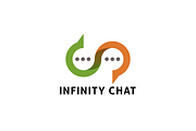 infinfty_chat_logo, a Branding & Logo Template by NicklancerShop (Thumbnail 1 of 2)