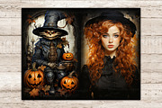 Halloween Junk Journal Pages, a Person Illustration by GlamArtZhanna (Thumbnail 4 of 9)