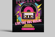 Retro Music Flyer Template, a Flyer Template by MightyDesign (Thumbnail 5 of 8)