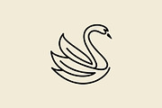 Elegant Swan Lineart Logos, a Branding & Logo Template by Buqancreative (Thumbnail 3 of 9)