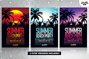 3in1 SUMMER BEACH Flyer Template, a Flyer Template by WG DESIGN (Thumbnail 2 of 5)
