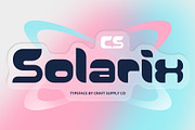 CS Solarix – Futuristic Font, a Sans Serif Font by Craft Supply Co. (Thumbnail 1 of 8)