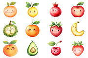 fruit collection Clipart, an Illustration by CitraGraphics (Thumbnail 4 of 5)