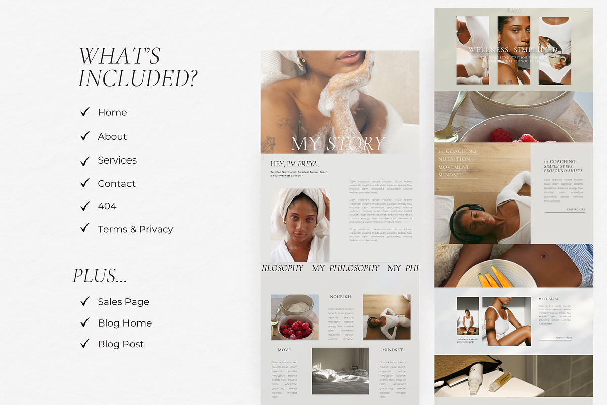 Showit Nutritionist Website Template, a Websites & App Template by Elska Studiø (Photo 3 of 7)