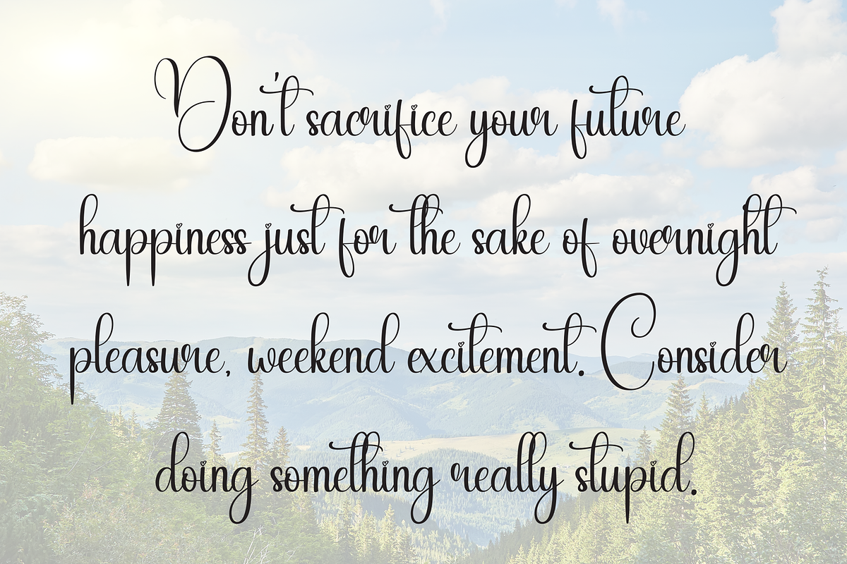Eighteen | Script Font, a Handwritten Font by Scratchones (Photo 6 of 9)