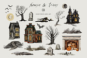 Halloween - Spoky Collection, a Seasonal Illustration by AleksaArt (Thumbnail 7 of 14)