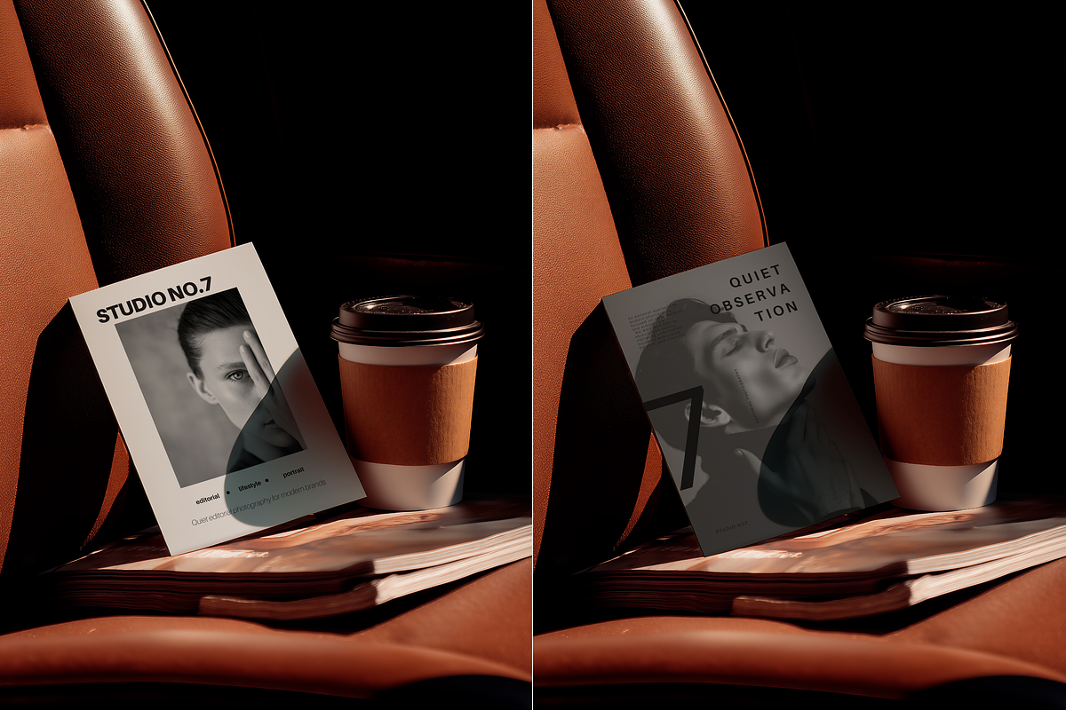 Modern Invitation Card Mockup 5x7, an Advertising Mockup by Serenefeeling (Photo 2 of 6)