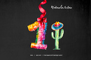 Watercolor 0-9 digits pinata clipart, an Object Illustration by Art and Funny (Thumbnail 9 of 9)