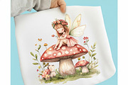 Cute Spring Fairy & Woodland Animals, an Illustration by designcity5 (Thumbnail 4 of 5)