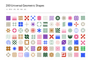 200 Geometric Shapes, an Object Graphic by DOBROGRAPH (Thumbnail 3 of 9)