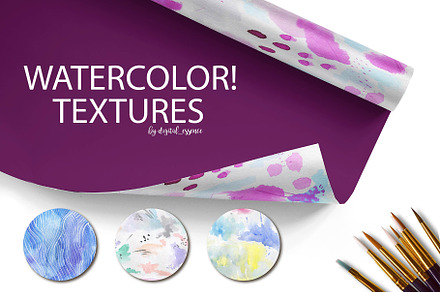 Watercolor textures kit