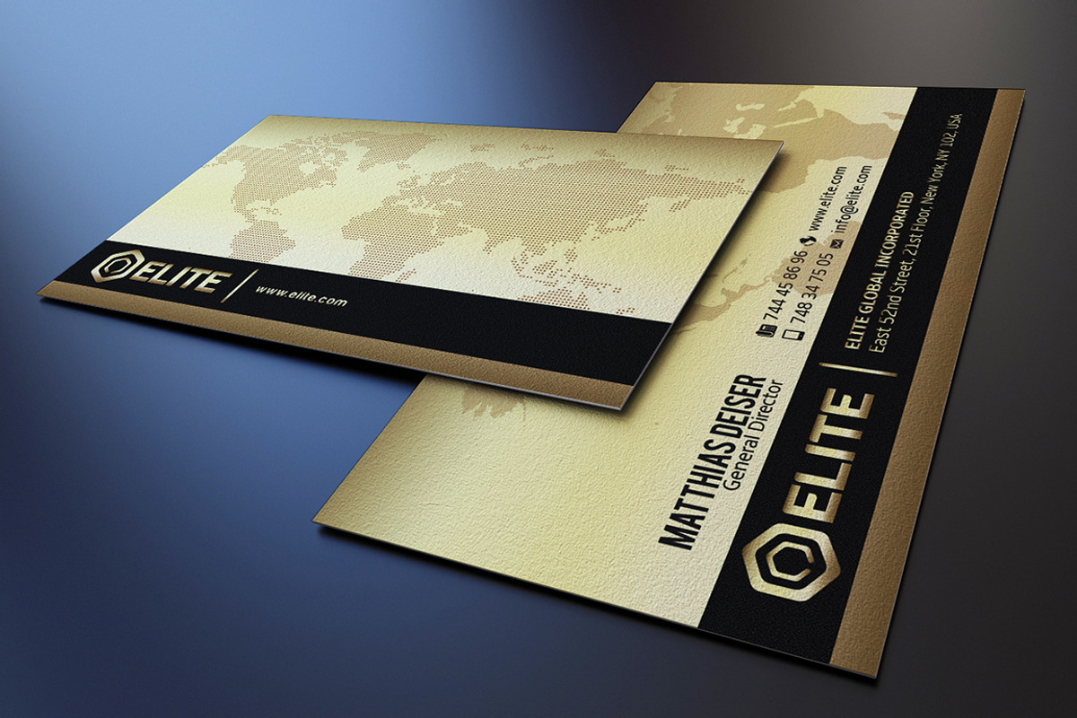 Golden Business Card, a Business Card Template by Marvel (Photo 2 of 4)